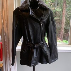 Cold water Creek lambskin leather. Nice and soft